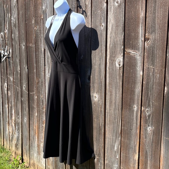 Free Press black halter dress size large - Picture 3 of 17